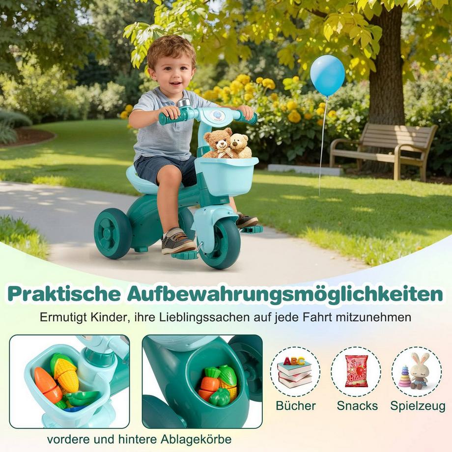 Northix  Triciclo per bambini con campanello 