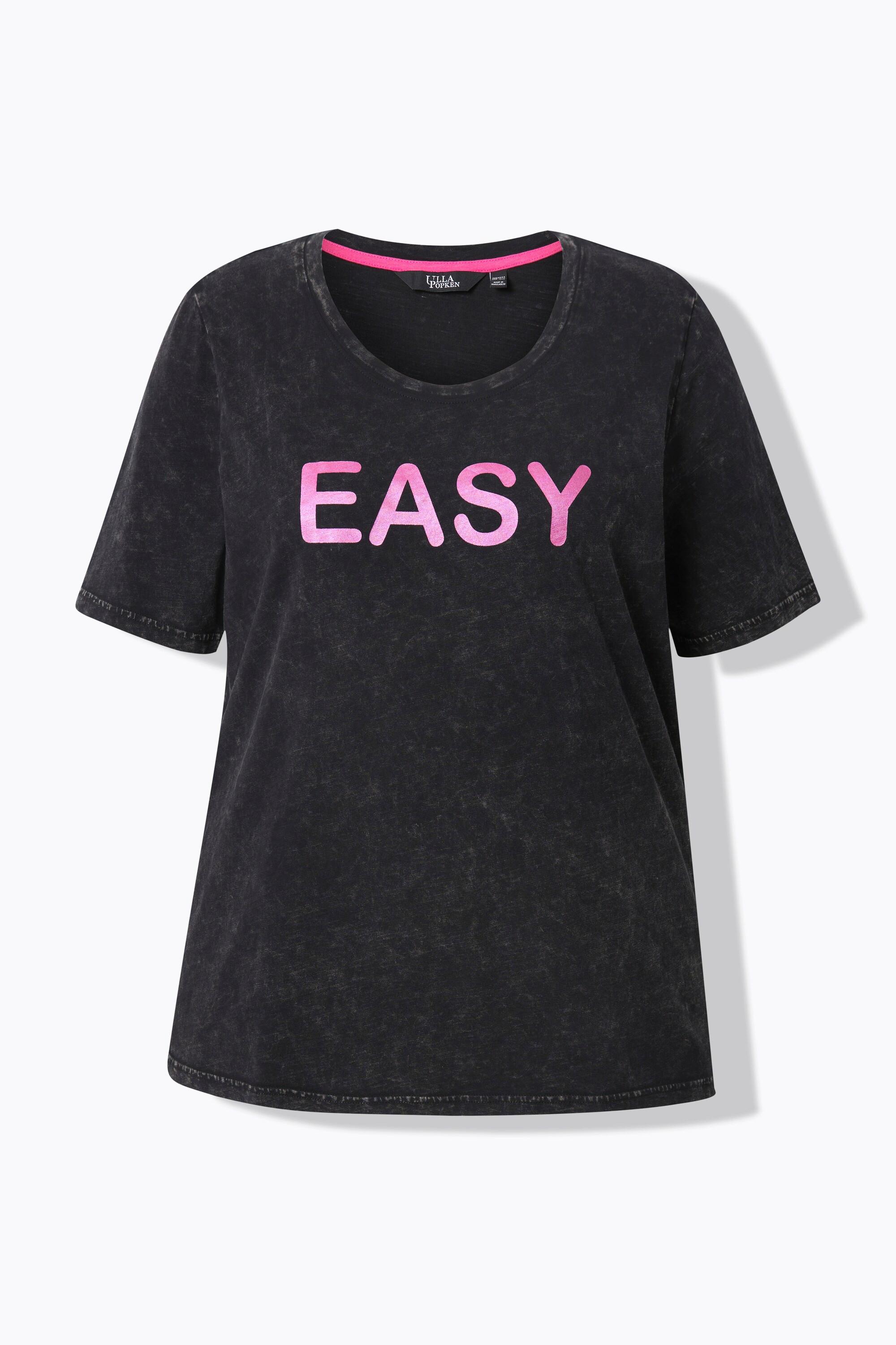 Ulla Popken Easy Classix Girocollo Mezza Manica T-Shirt  
