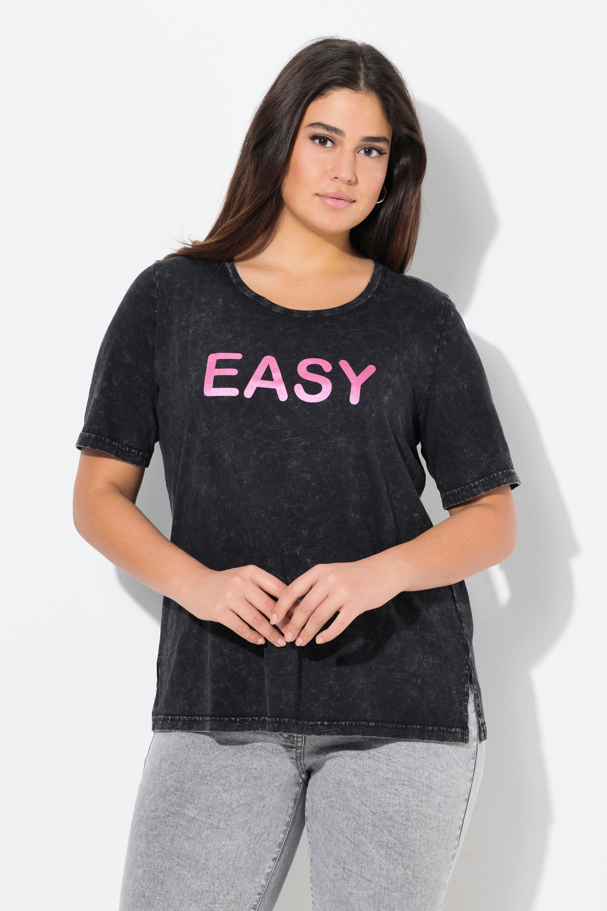 Ulla Popken Easy Classix Girocollo Mezza Manica T-Shirt  