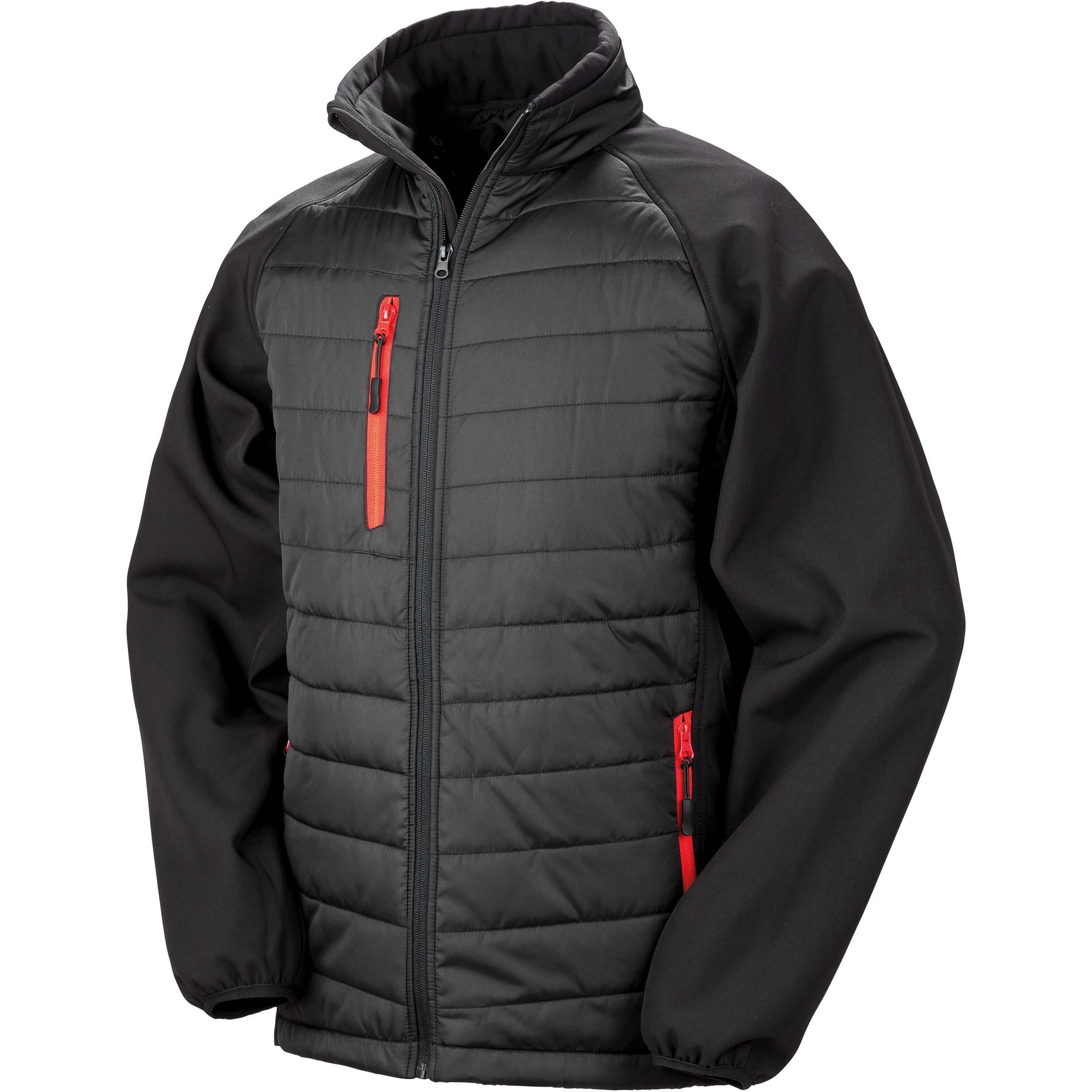 Result  giacca softshell rebourrée black copass 