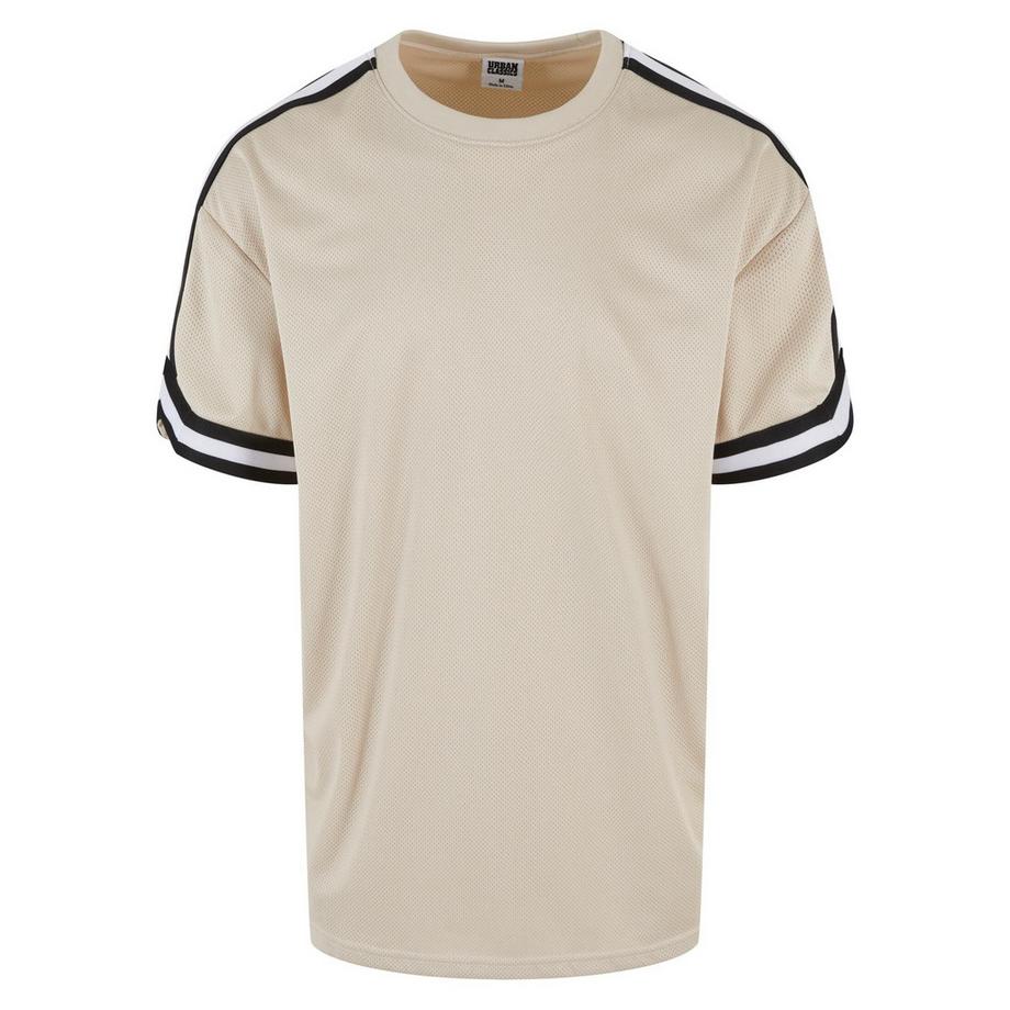 URBAN CLASSICS Oversized Gestreiftes Mesh T-Shirt  