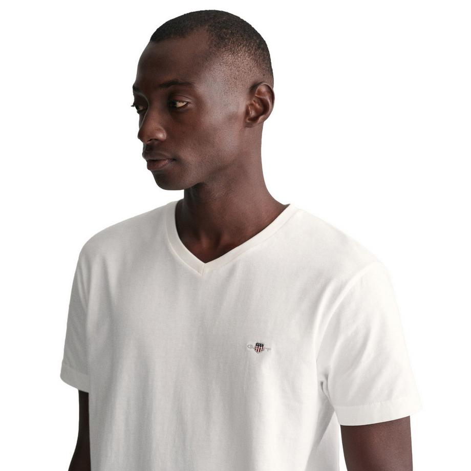 GANT Shield V-Neck Slim Fit T-Shirt  