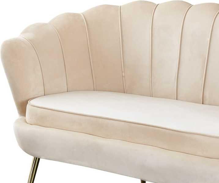 mutoni Muschelsofa Samt, 2-sitzer  