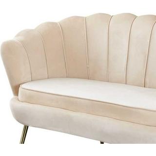 mutoni Muschelsofa Samt, 2-sitzer  