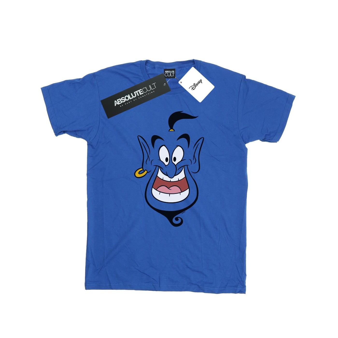 Image of Aladdin Genie Face Tshirt Damen Königsblau XXL