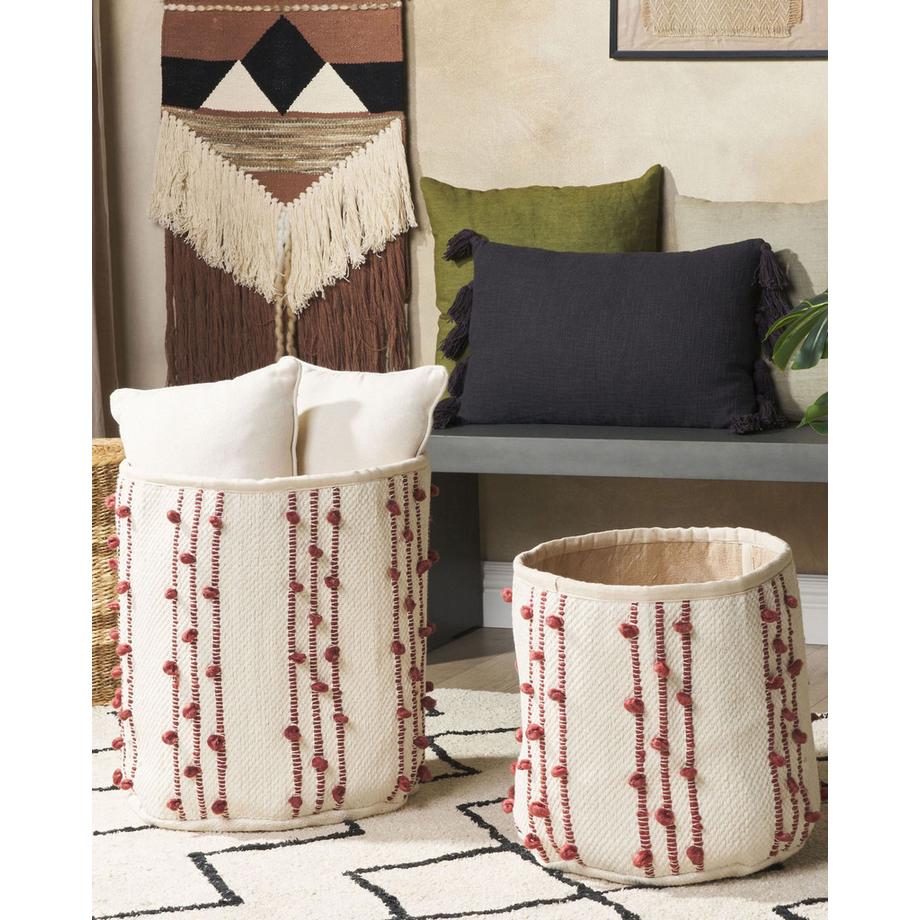 Beliani Korb en Coton Boho KHEL  