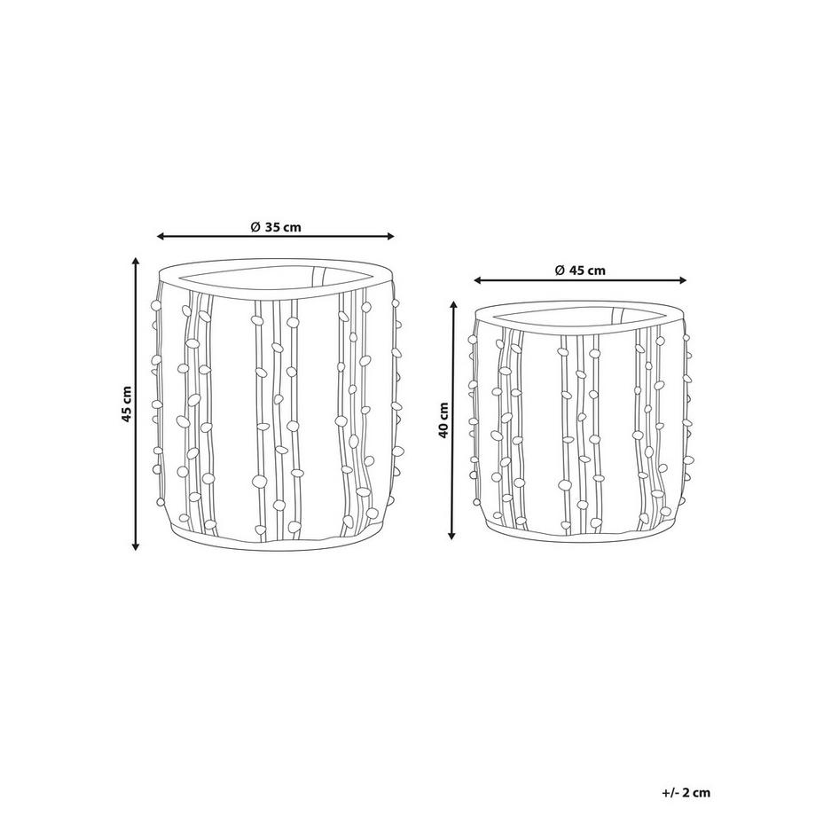 Beliani Korb en Coton Boho KHEL  