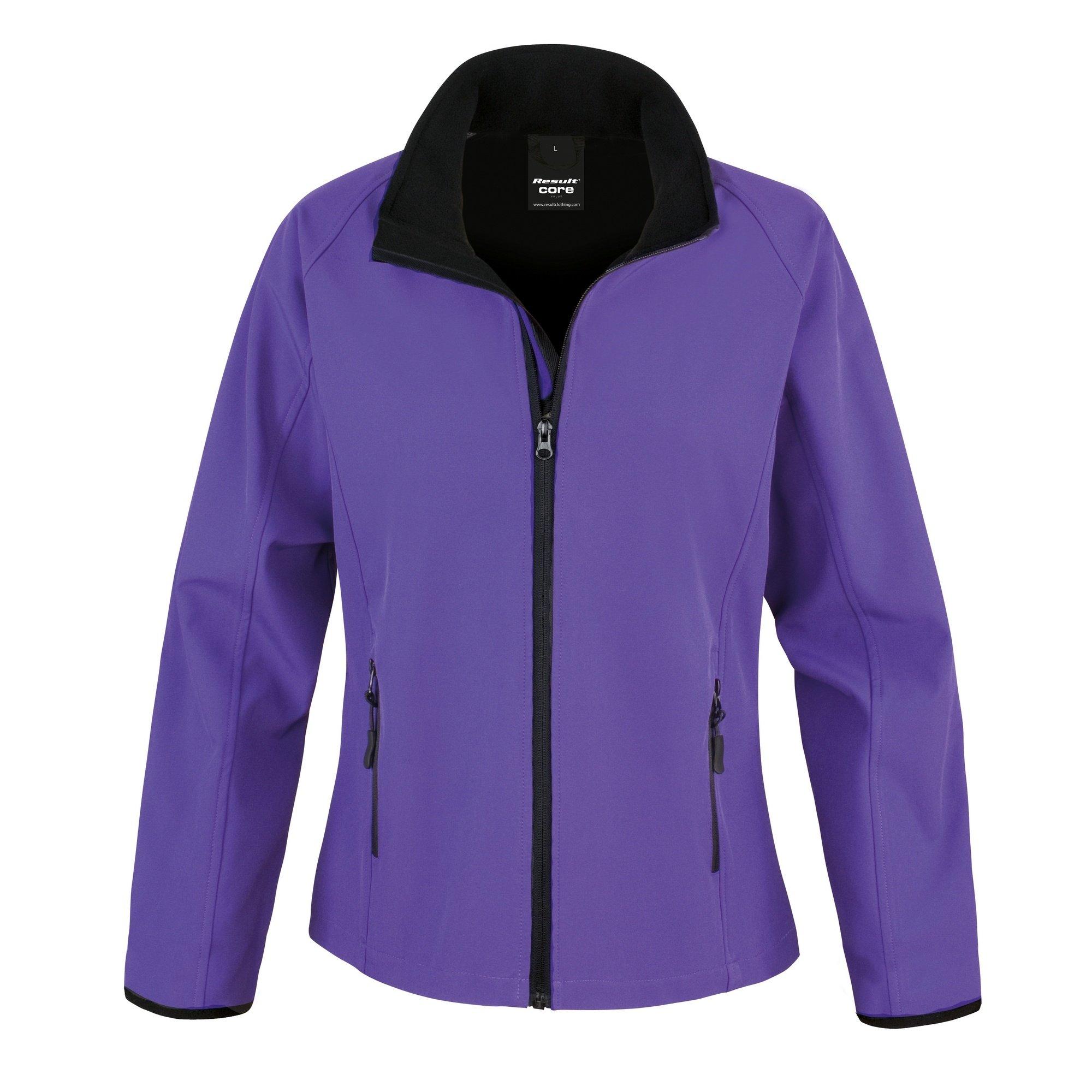 Image of Core Softshelljacke, Bedruckbar Damen Lila XL