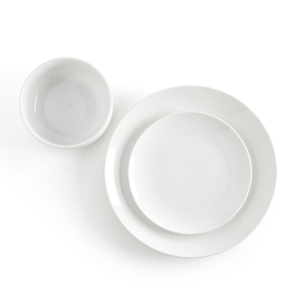 La Redoute Intérieurs Lot de 4 assiettes à dessert porcelaine  