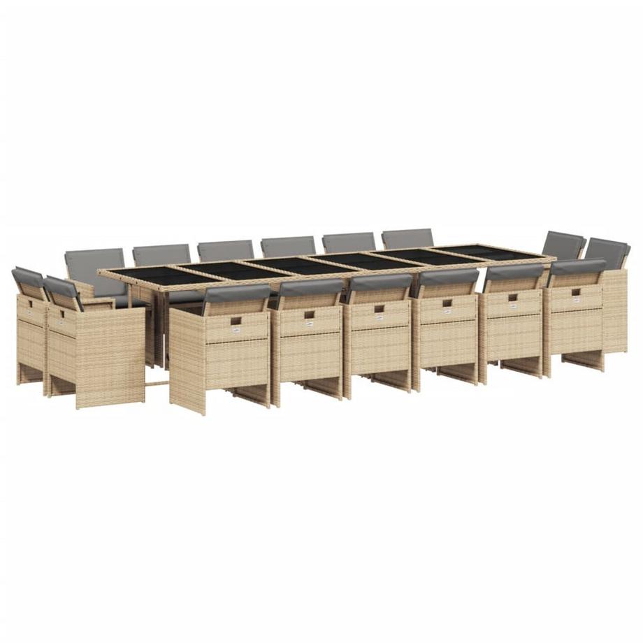 set da pranzo da giardino Polirattan