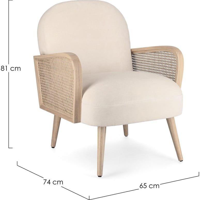 mutoni Fauteuil Dalida naturel  