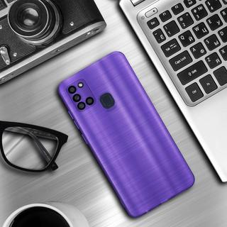 Cadorabo  Housse compatible avec Samsung Galaxy A21s - Coque de protection en silicone TPU flexible au design brossé 