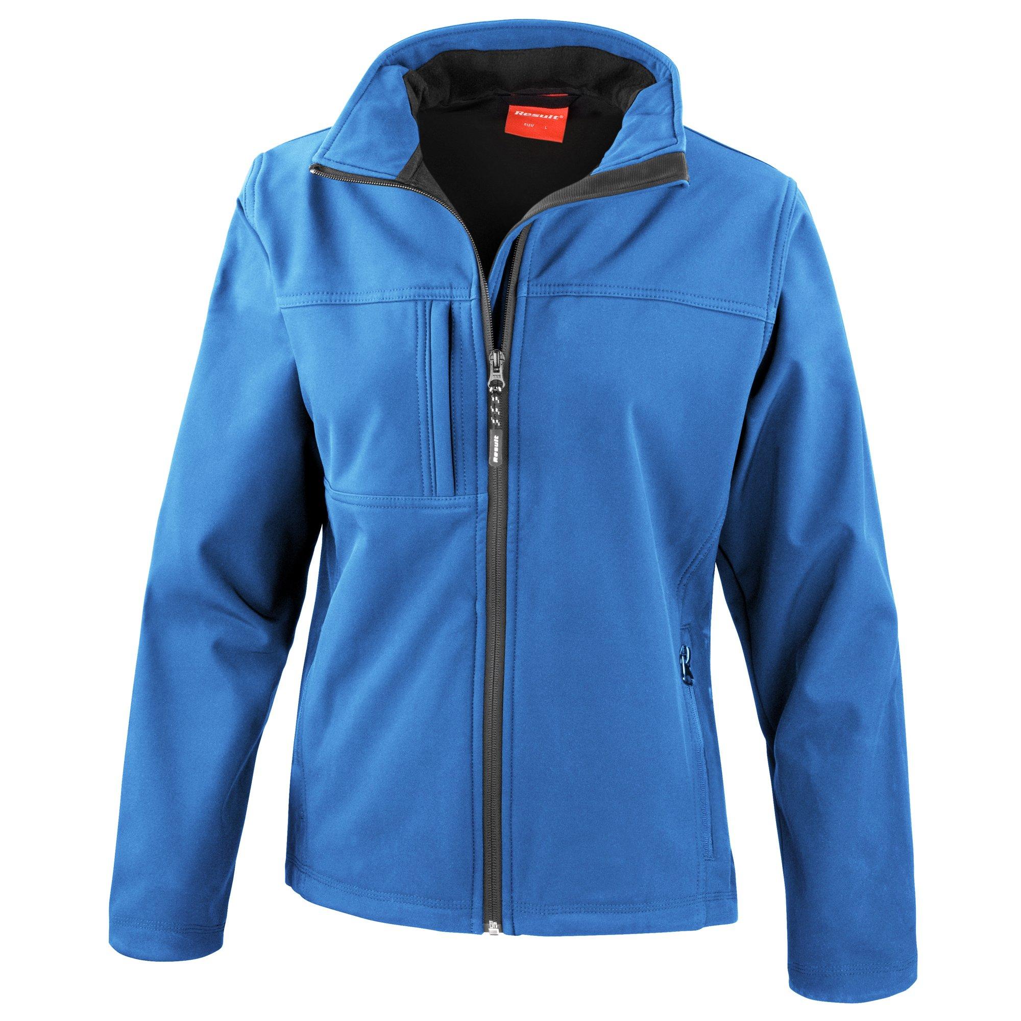 Image of Softshell Mulitfunktionsjacke, 3lagig, Wasserabweisend, Winddicht, Atmungsaktiv Damen Blau XL