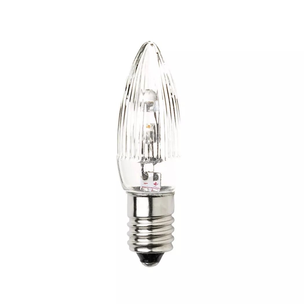 Konstsmide - 5047-130 LED Birne, universal, 3er- Blister, 2 warm weisse Dioden, 14-55V, 0,3W, E10, One Size