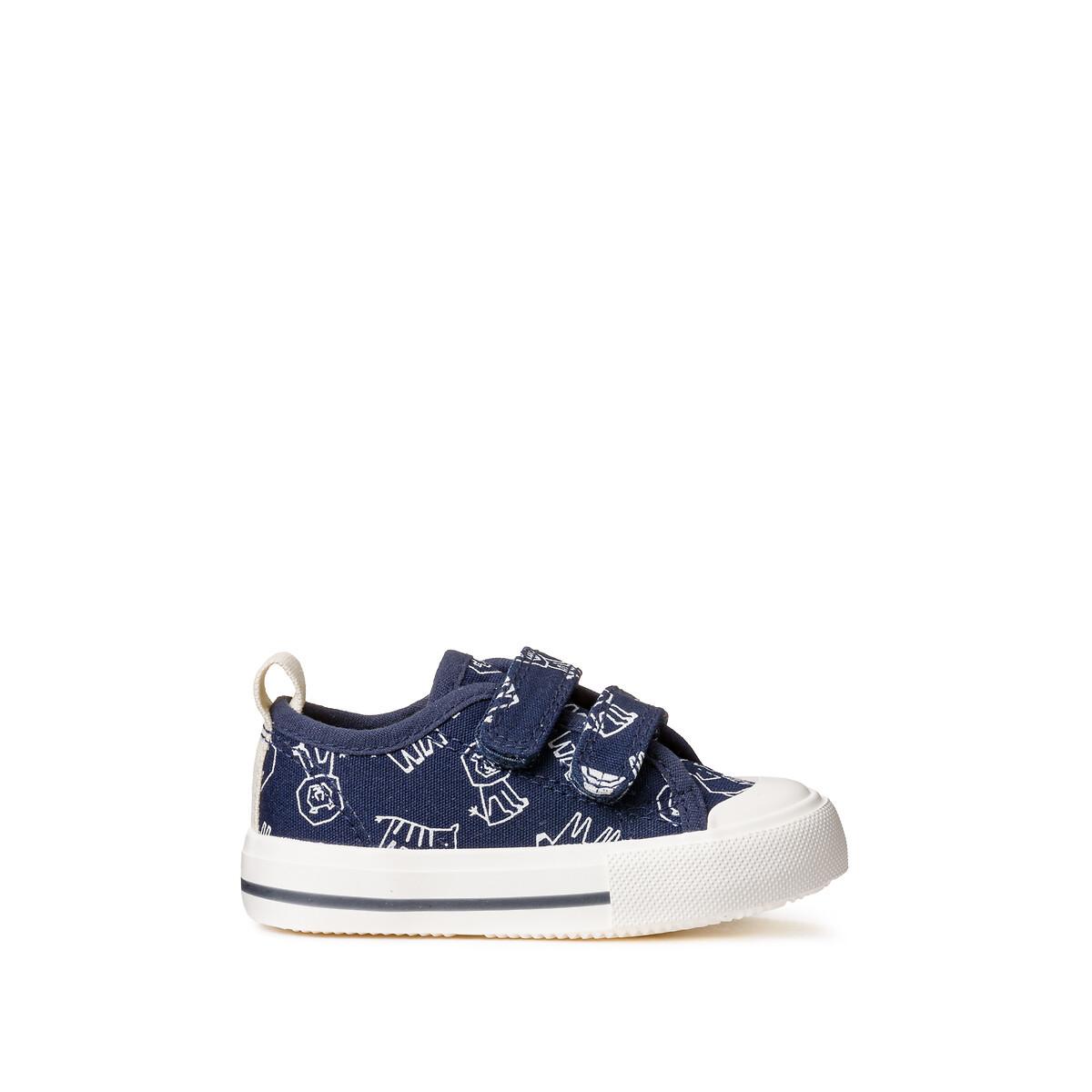 Image of Sneakers Mit Tiermotiven Und Klettverschluss Unisex Blau 23