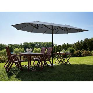 Beliani Sonnenschirm aus Stoff SIBILLA  