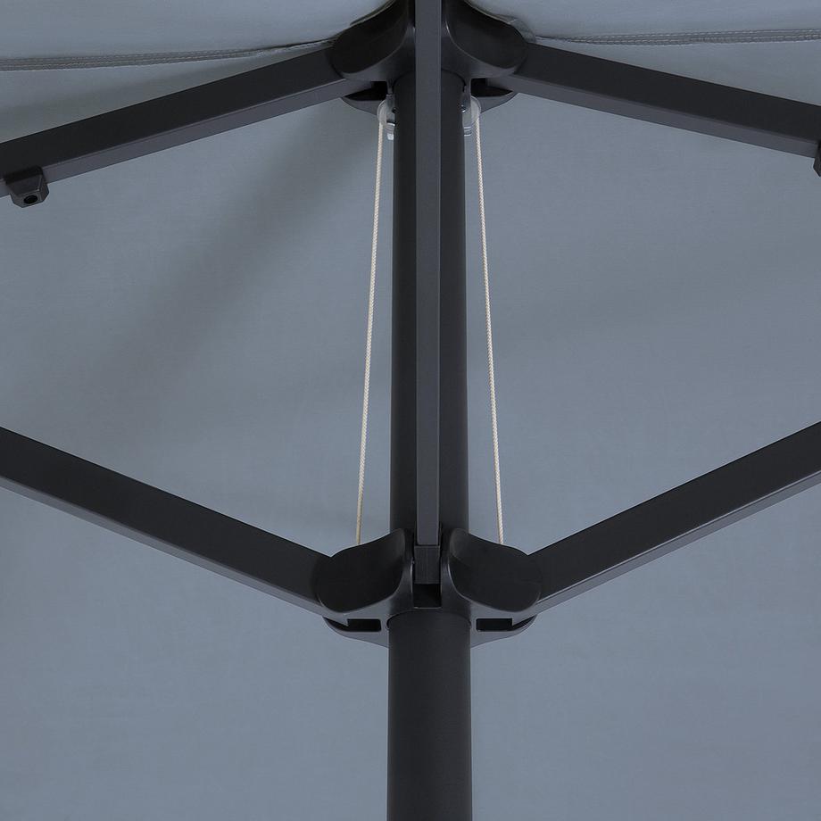 Beliani Sonnenschirm aus Stoff  SIBILLA  