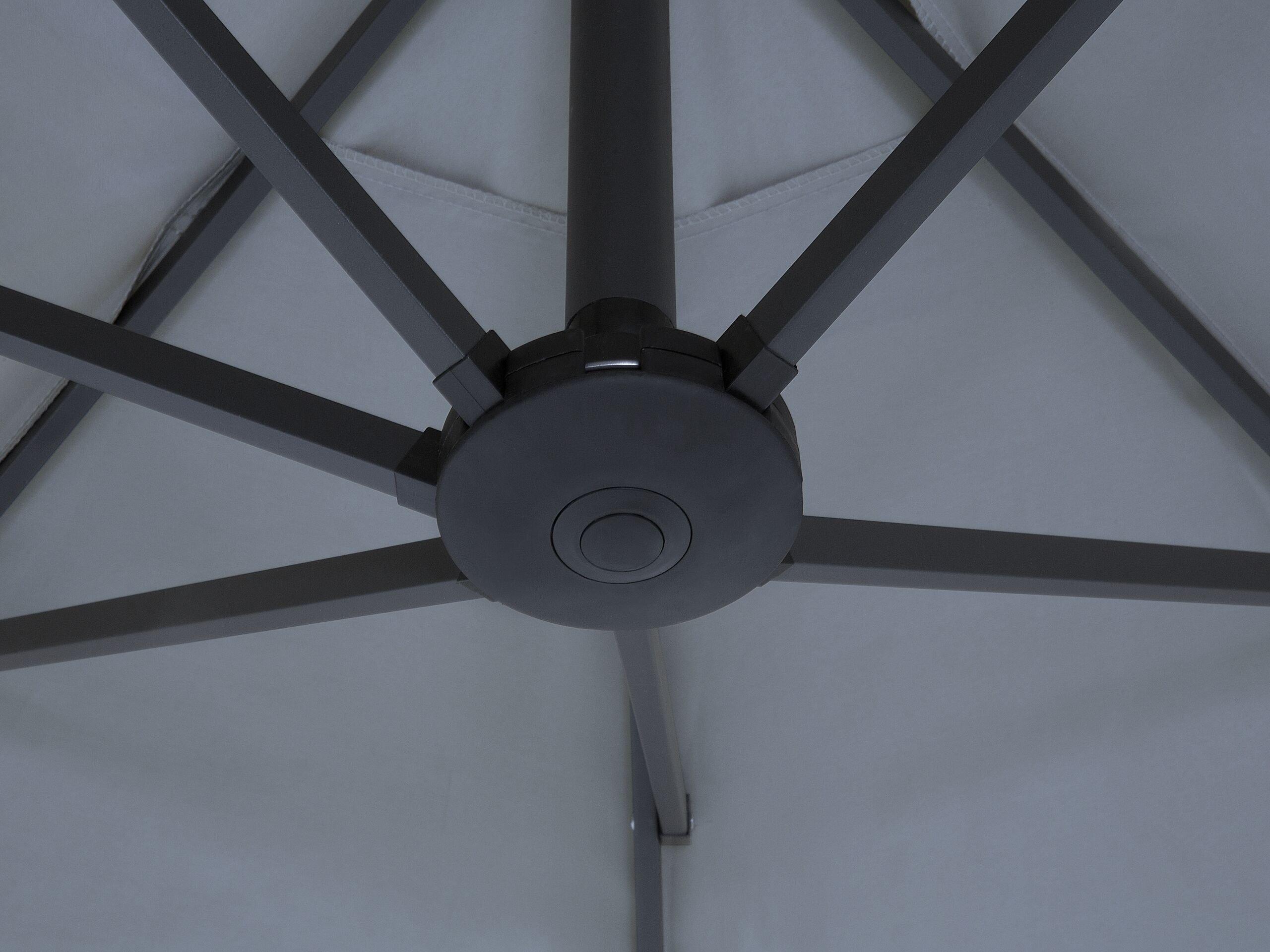 Beliani Sonnenschirm aus Stoff SIBILLA  