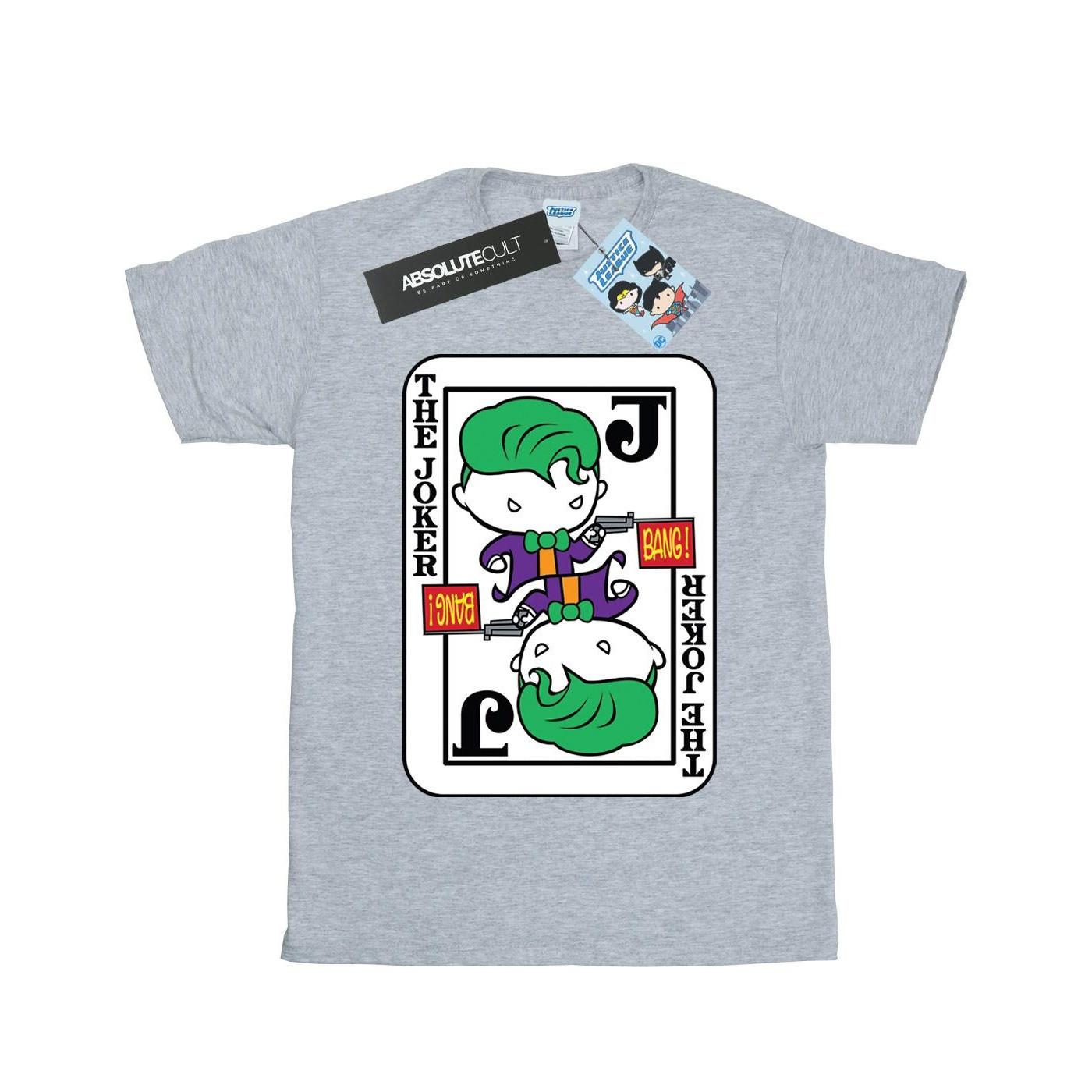 Image of Chibi Joker Playing Card Tshirt Damen Grau XXL