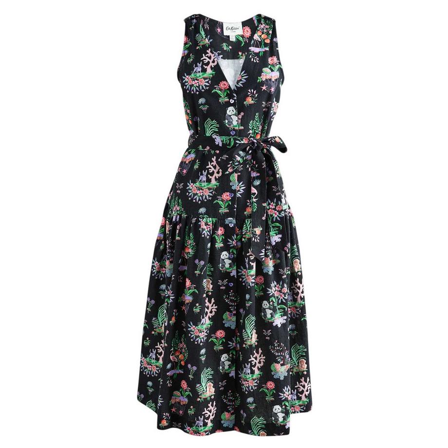 Robe Milongue Sans Manches Motiftyle Imprimé Île