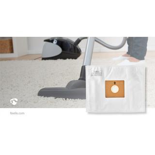 Nedis Sac pour aspirateur | 10 pcs. | Synthétique | Meilleure vente pour : Nedis® VCBG300-Series | Blanc  