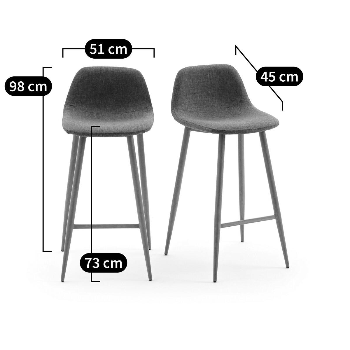 La Redoute Intérieurs Lot de 2 chaises de bar  