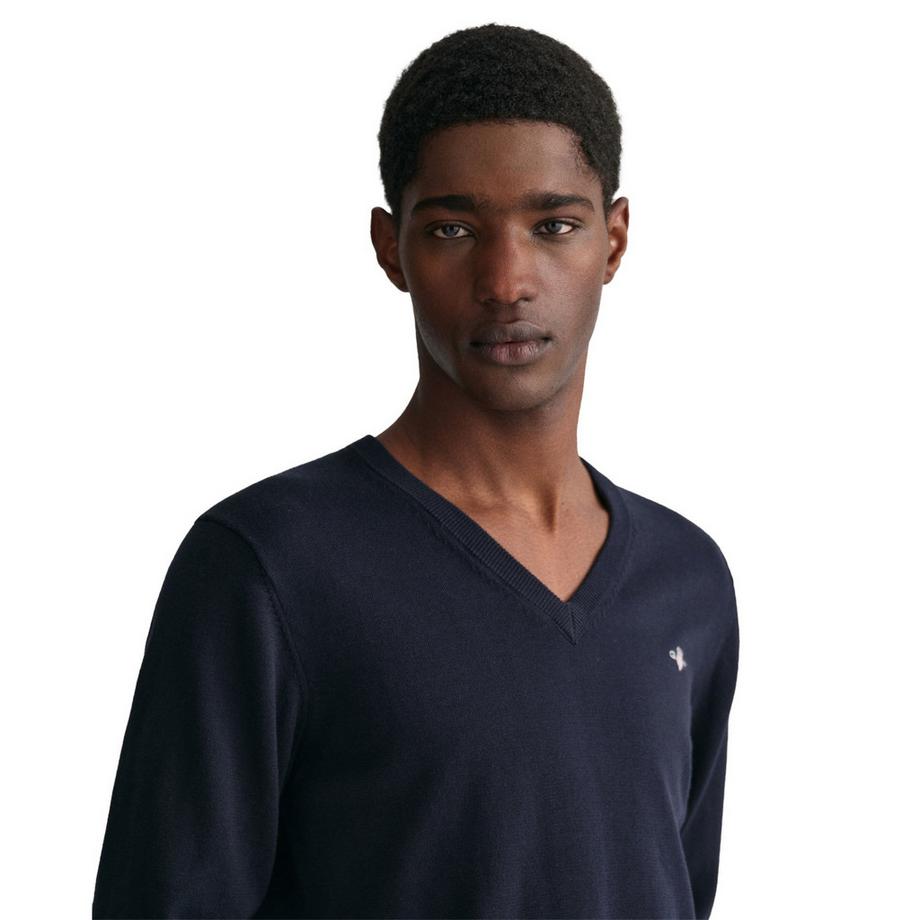 GANT Classic Cotton V-Neck Strickpullover  