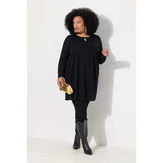 Ulla Popken  Longshirt, Jacquard, A-Linie, Rundhals, Langarm 