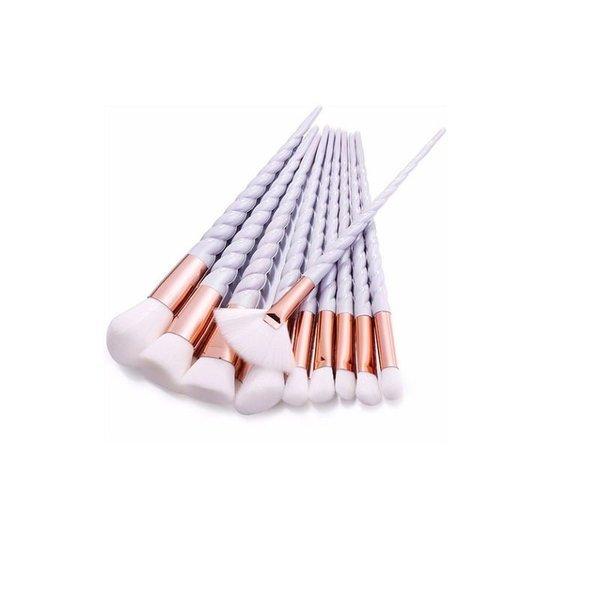 B2X  Confezione da 10 pennelli per il trucco, unicorno - viola 