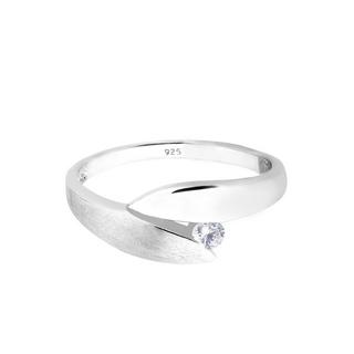 Elli  Bague Solitaire Enveloppé Cristaux De Zircone 