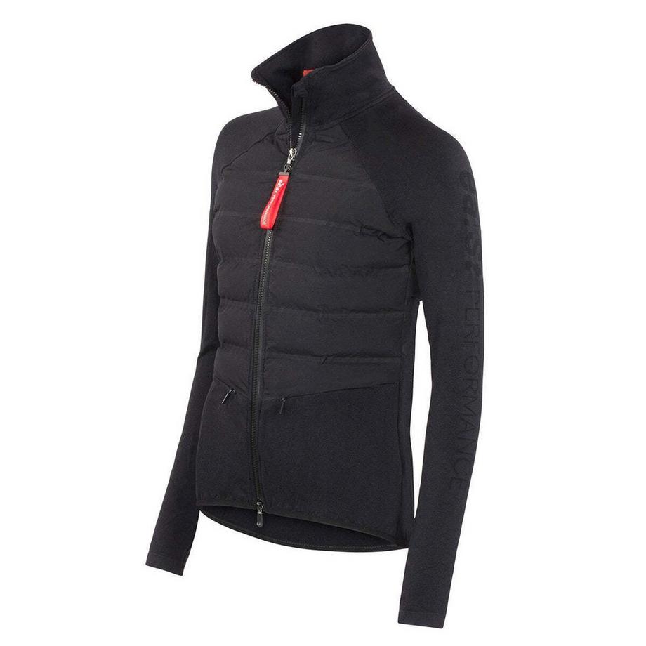 full zip jersey daunenjacke hybrid