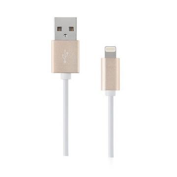 1m USB A/Lightning Or, Blanc