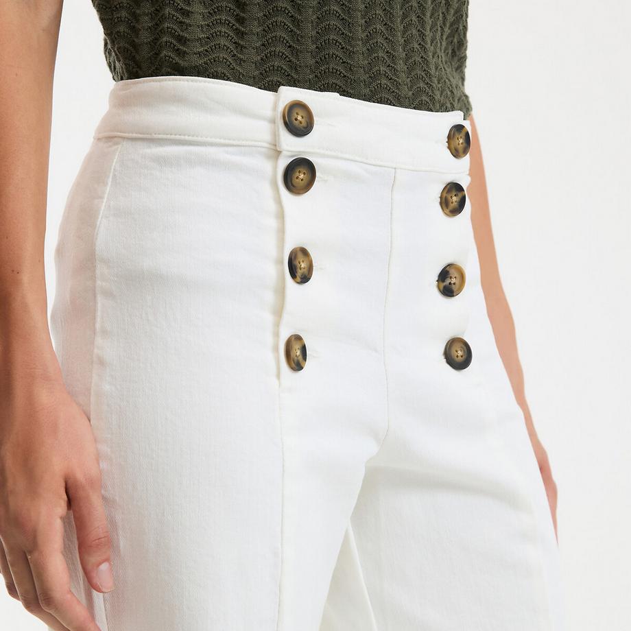 La Redoute Collections Jean large taille haute à pont  