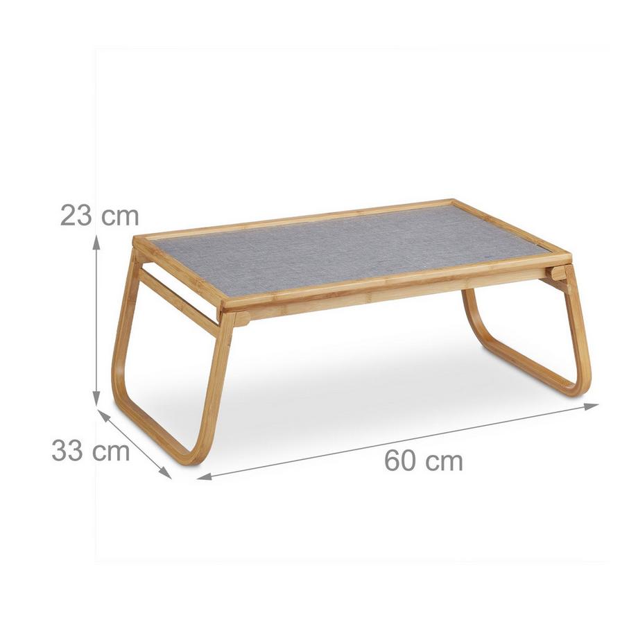 B2X  Plateau de lit pliable en bambou 