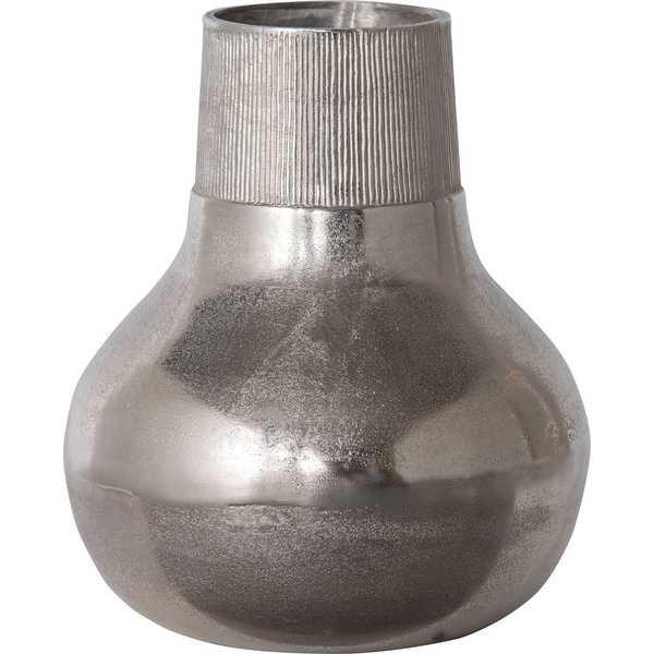 mutoni Vase Metal L silber  