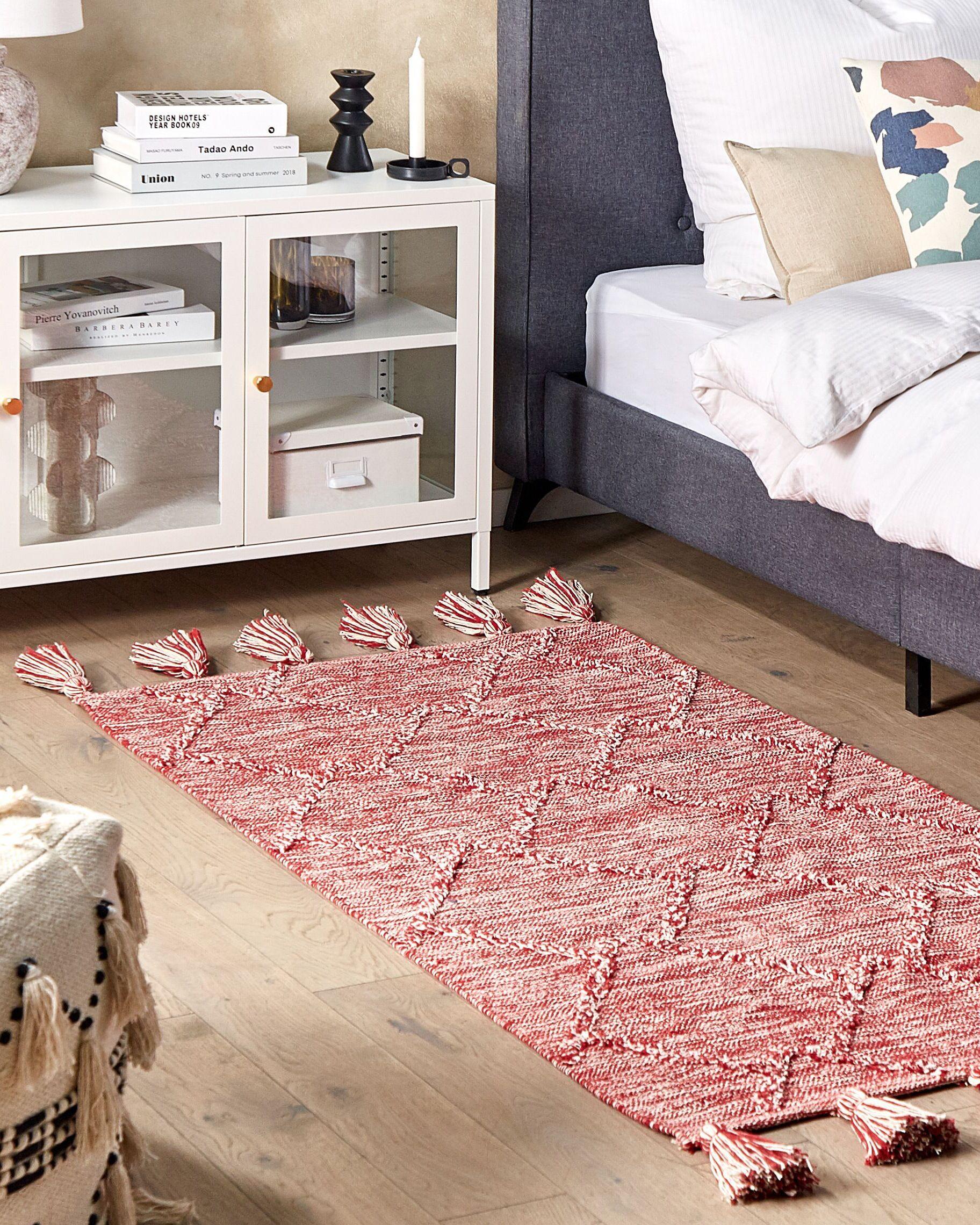 Beliani Tapis en Coton Boho NIGDE  