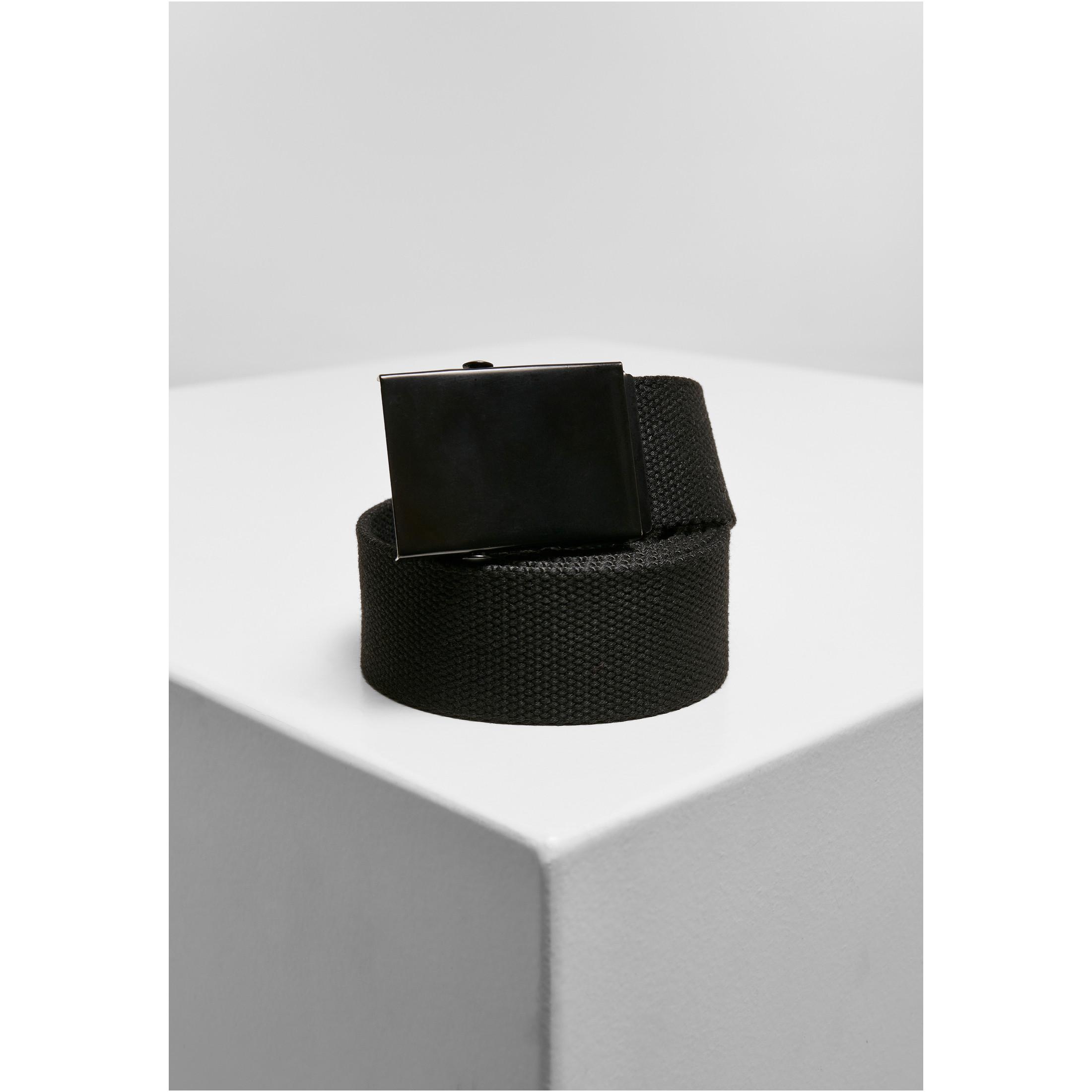 URBAN CLASSICS Karierte und einfarbige Leinengürtel 2er Set  