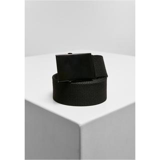 URBAN CLASSICS Karierte und einfarbige Leinengürtel 2er Set  