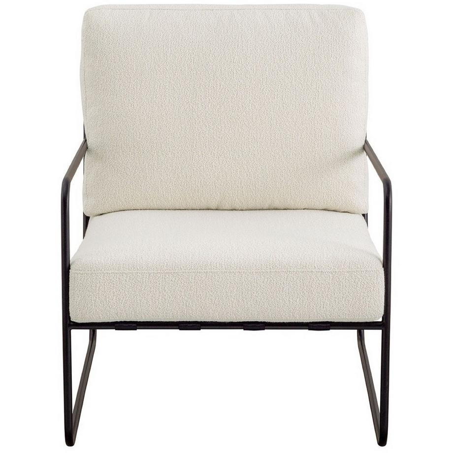 Sessel Gaspard abziehbar Bouclé creme