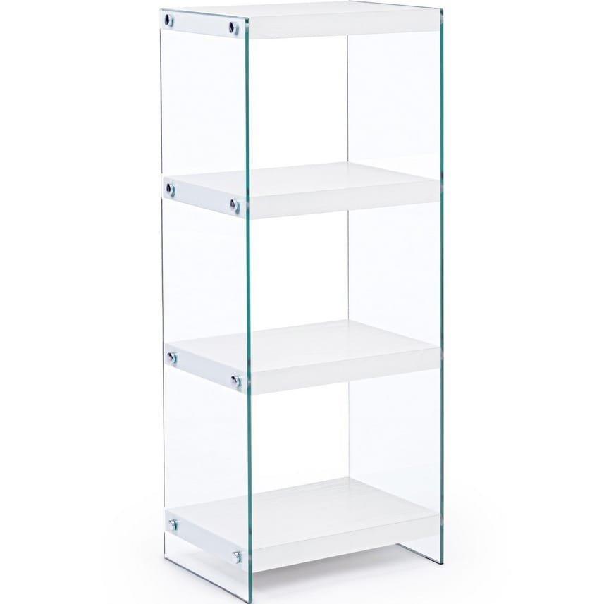 Image of Bücherschrank Line Wood weiss 40x30x100 Bücherschrank Line Wood weiss 40x30x100