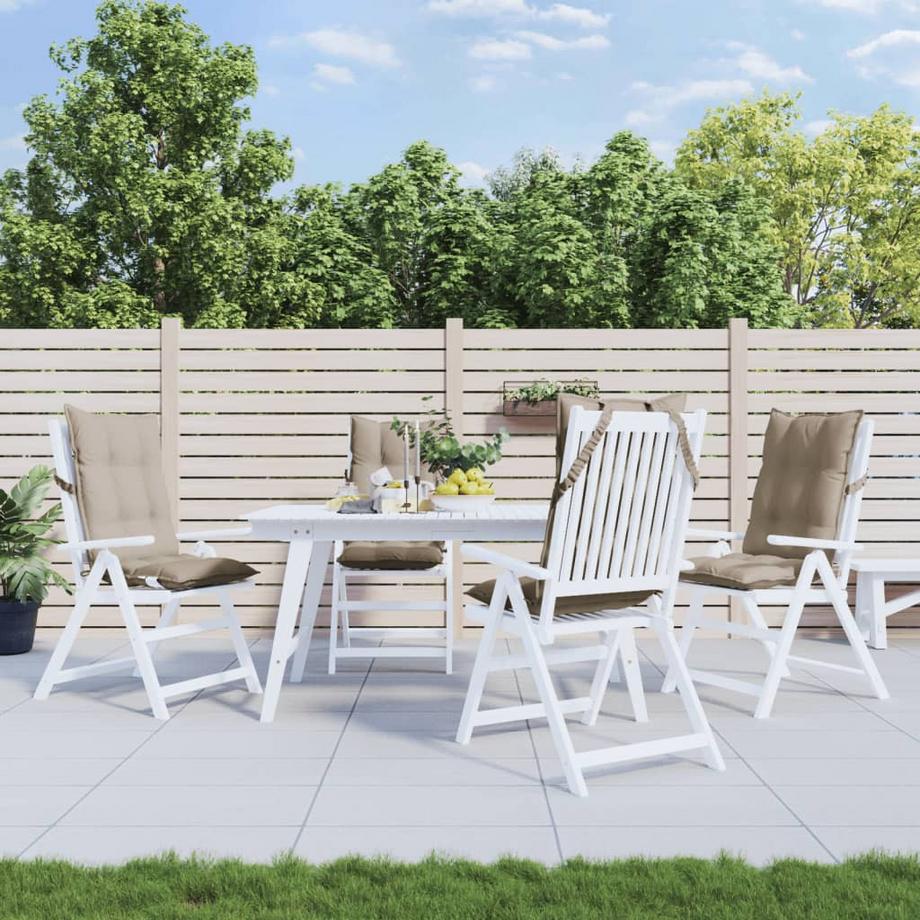 VidaXL Gartenstuhlauflage für hochlehner gewebe  