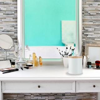 B2X Secchiello per cosmetici da 2 litri con coperchio in bambù  