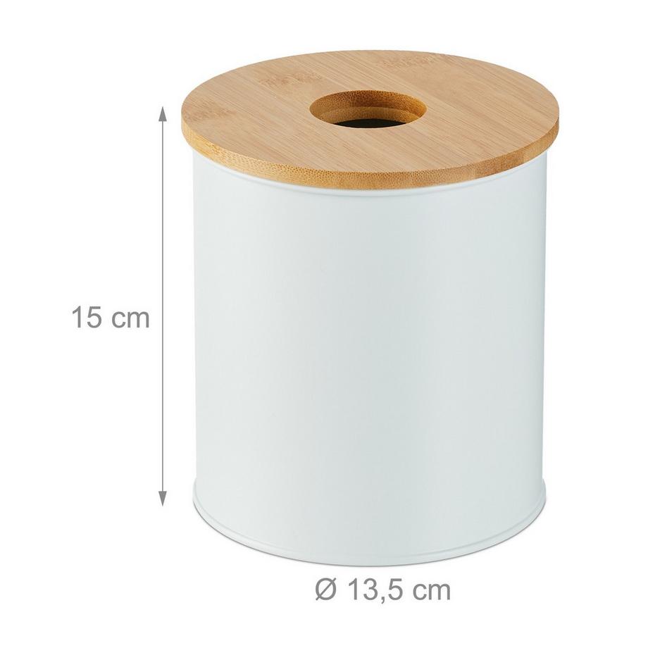 B2X Kosmetikeimer 2 Liter mit Bambusdeckel  