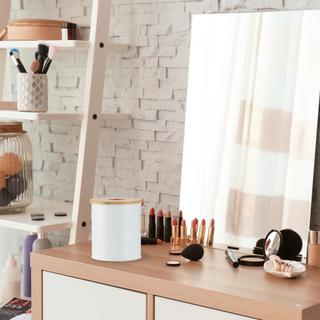 B2X Secchiello per cosmetici da 2 litri con coperchio in bambù  