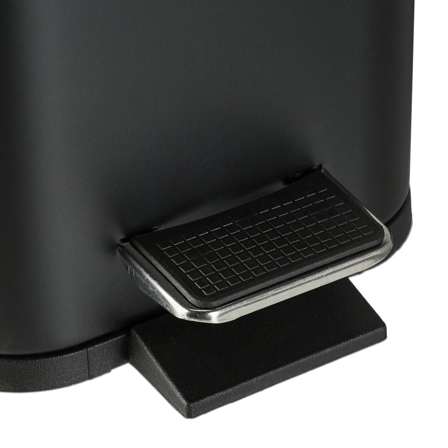 B2X Pattumiera per bagno 5 litri con coperchio in bambù  