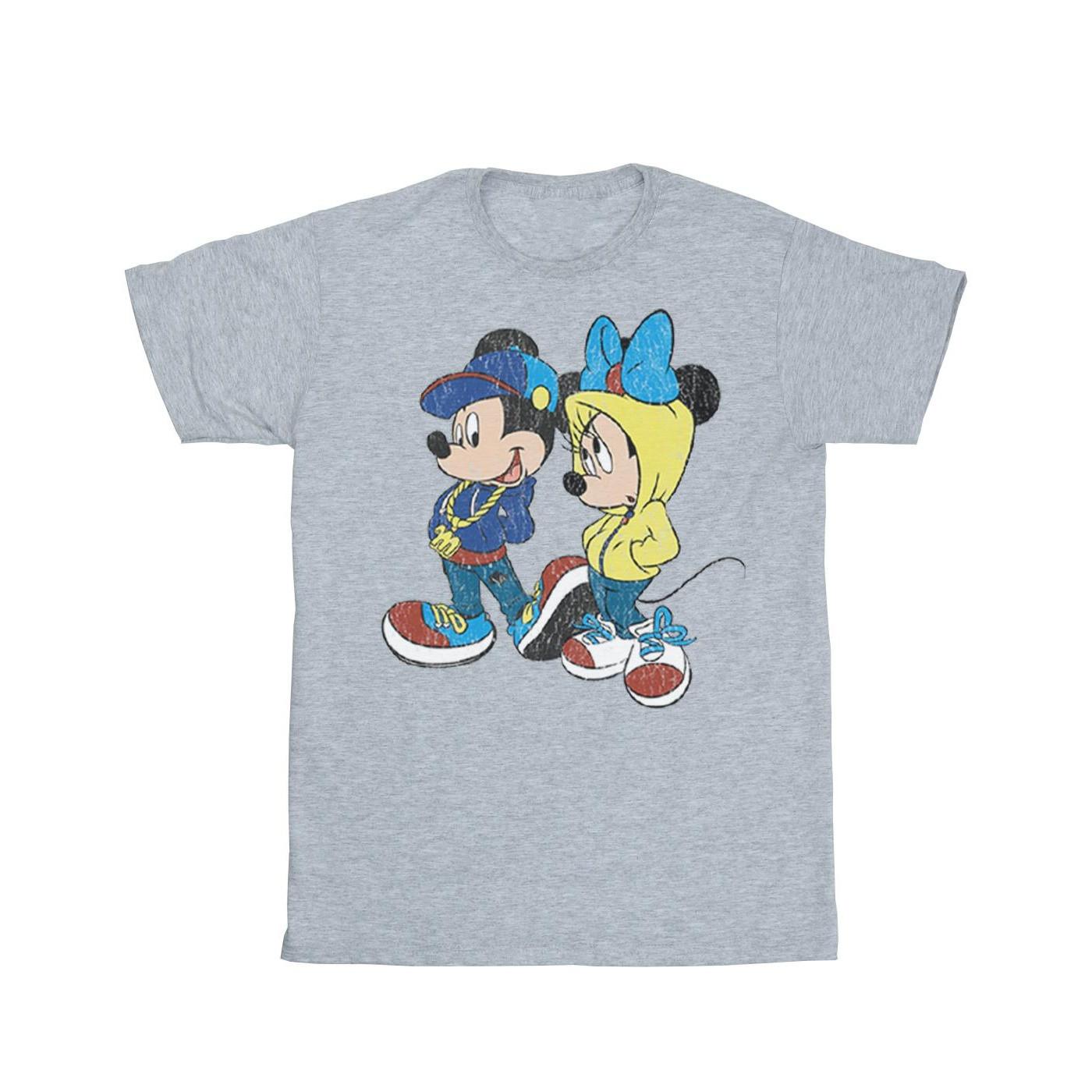 Image of Mickey And Minnie Mouse Pose Tshirt Unisex Grau 128