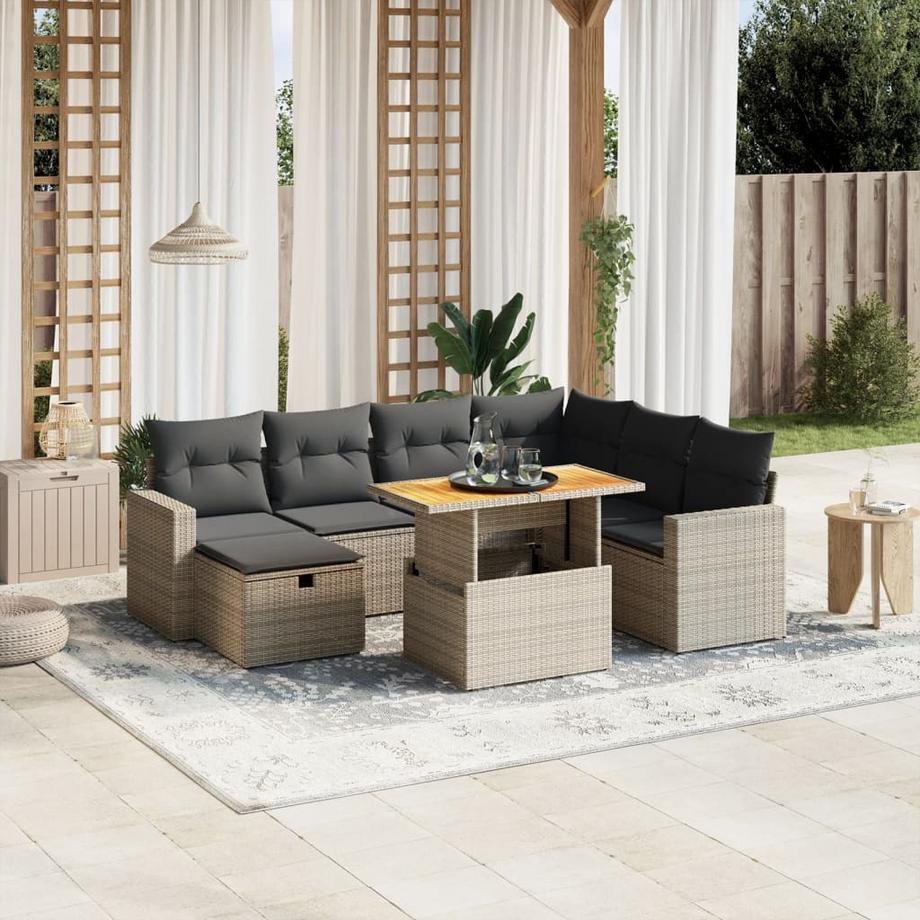 VidaXL Garten sofagarnitur poly-rattan  