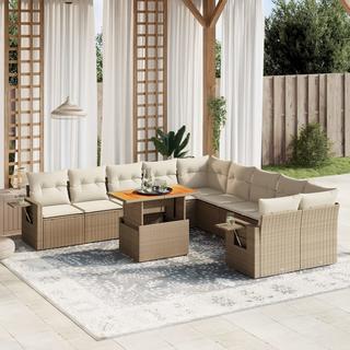 VidaXL Garten sofagarnitur poly-rattan  