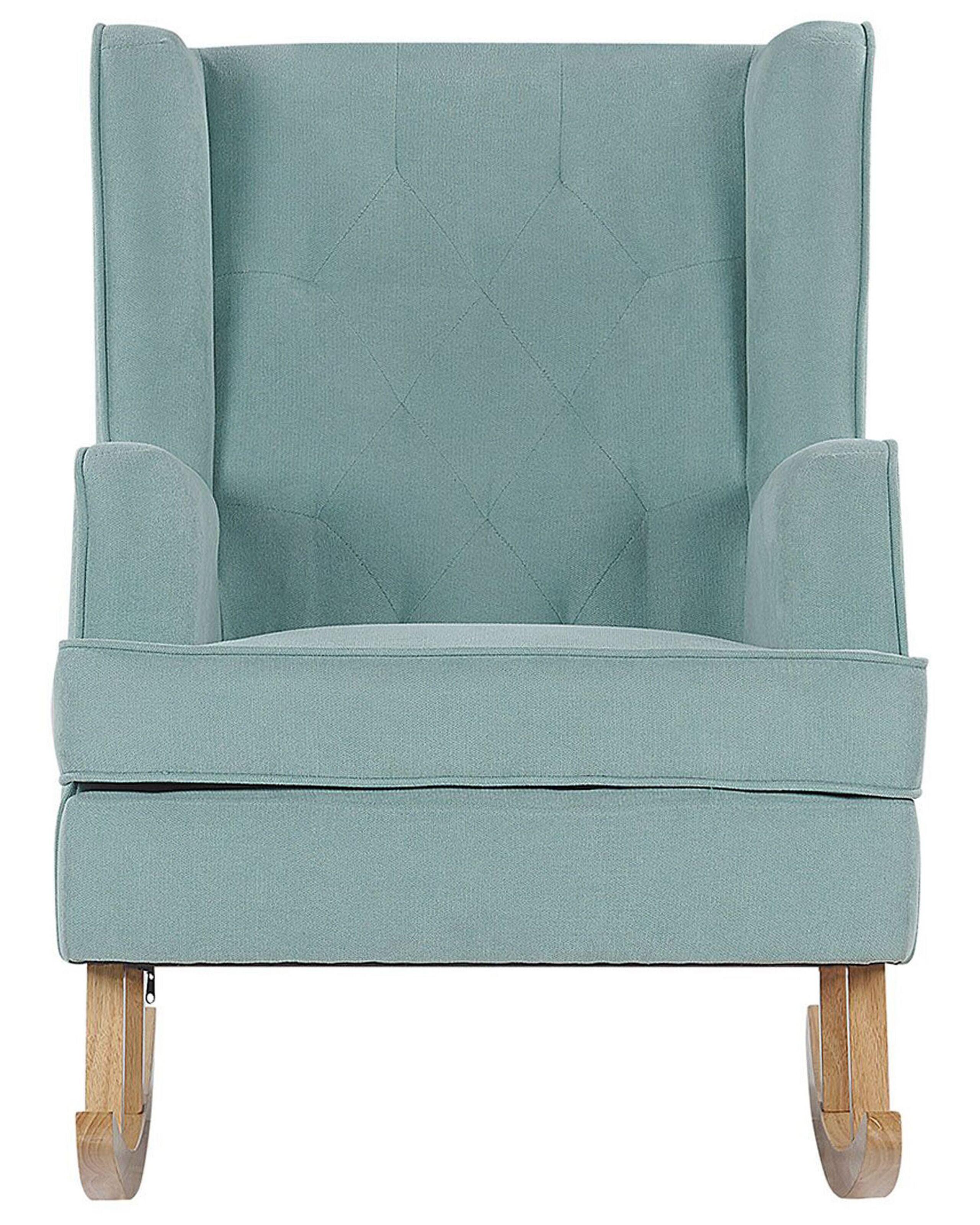 Beliani Fauteuil à bascule en Polyester Rétro TRONDHEIM  