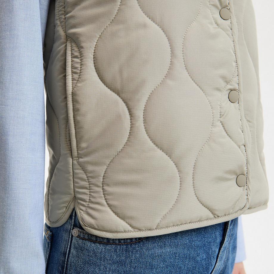 La Redoute Collections Doudoune sans manches à boutons-pression  